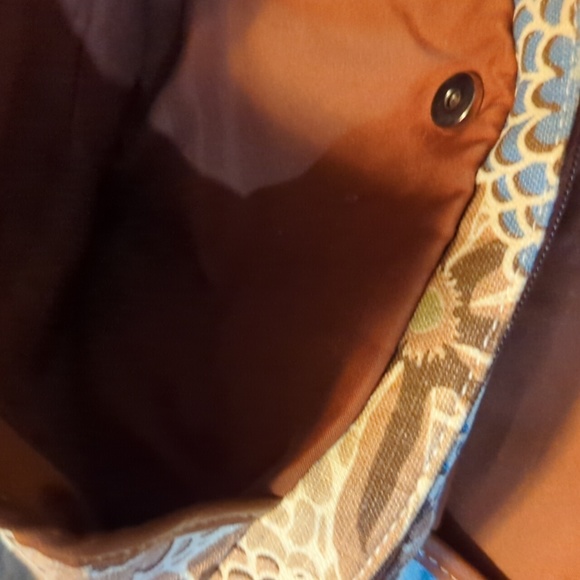 ROSETTI HANDBAGS & ACCESSORIES LTD. Blue flower brown shoulder bag - Picture 4 of 8